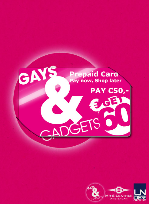 Gays&Gadgets Prepaid Card 50 euro