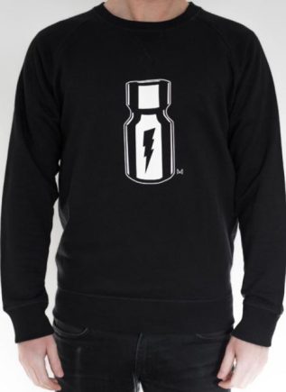 Master of the House Poppers Sweater Black Small