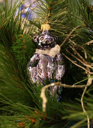 Haberland Blue Bear Christmas Ornament - 2