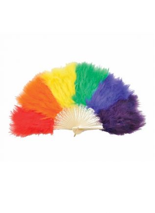 Feather Rainbow Fan