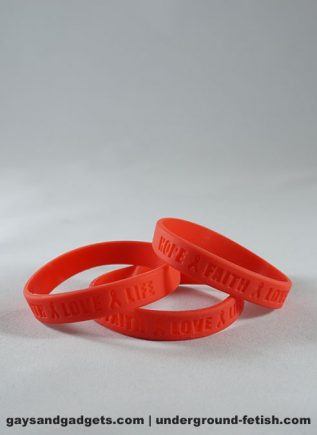 Aids Awareness Silicone Bracelet