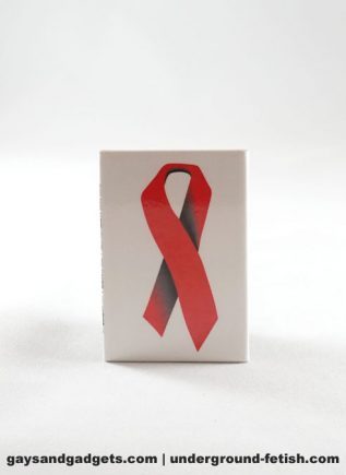 Magnet Red Ribbon White