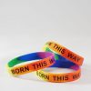 Rainbow Silicone Bracelet Tie-Dye Born this Way