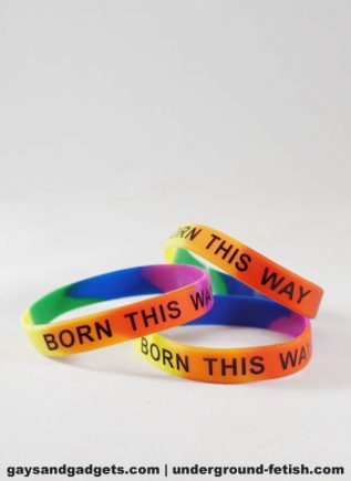 Rainbow Silicone Bracelet Tie-Dye Born this Way