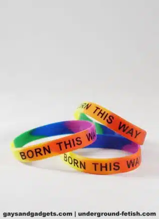 Rainbow Silicone Bracelet Tie-Dye Born this Way