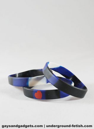 Leather Pride Silicone Bracelet