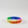 Rainbow Silicone Bracelet Tie-Dye Born this Way