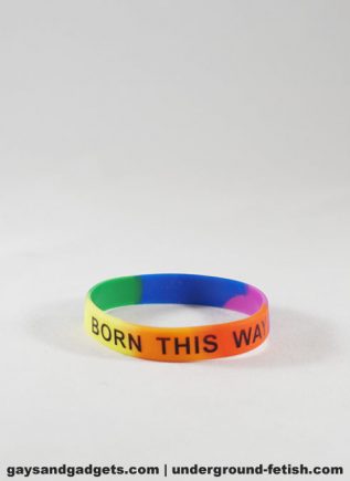 Rainbow Silicone Bracelet Tie-Dye Born this Way