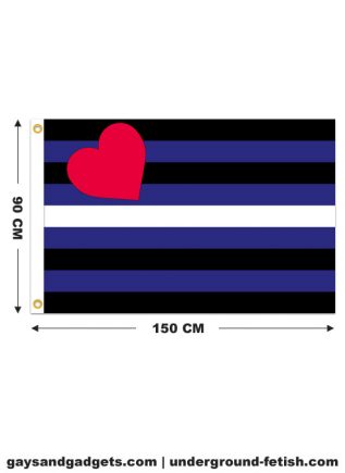 Leather Pride Flag Printed 90 x 150 cm