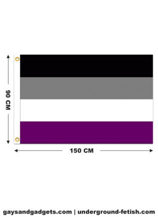 Flag Asexual Pride Printed 90 x 150 cm