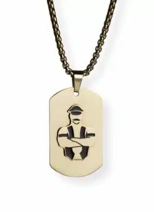 Master of the House Dog Tag Master Gold