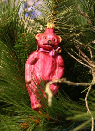 Haberland Pink Bear Christmas Ornament - 4