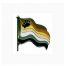 Pride Pin Wavy Bear Pride Flag