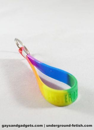 Amsterdam Silicone Rainbow Keyring