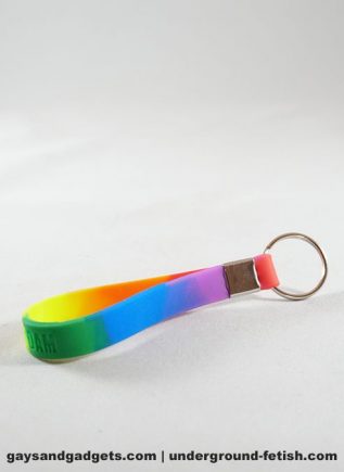 Amsterdam Silicone Rainbow Keyring