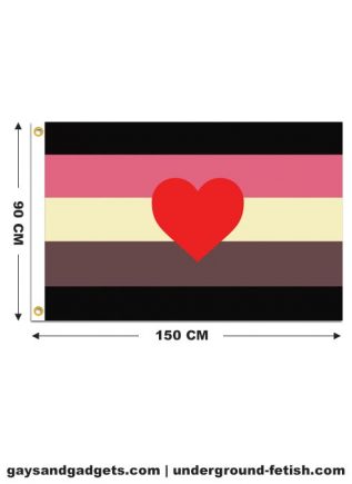 Flag Fat Fetish Pride Printed 90 x 150 cm