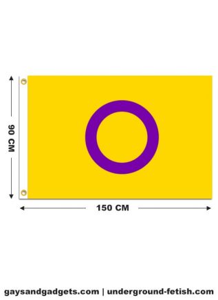 Flag Intersex Pride Printed 90 x 150 cm