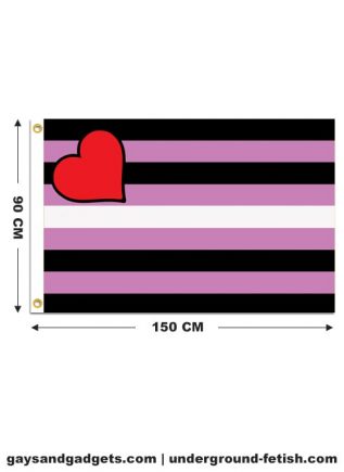 Flag Leather Girl Pride Printed 90 x 150 cm