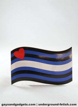 Pride Sticker Leather Pride Waving Flag