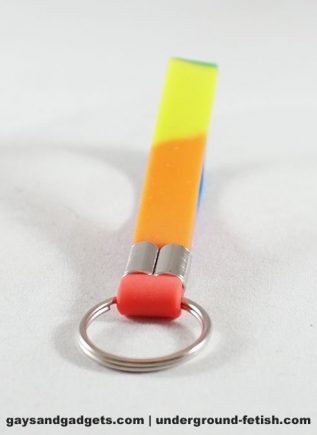 Pride Silicone Rainbow Keyring