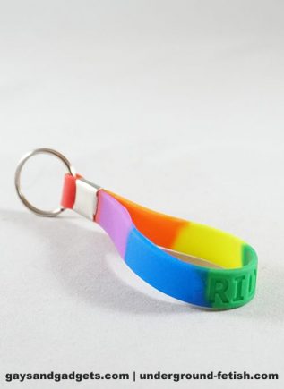 Pride Silicone Rainbow Keyring