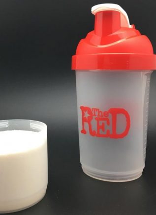 The Red Lube Shaker with Compartment