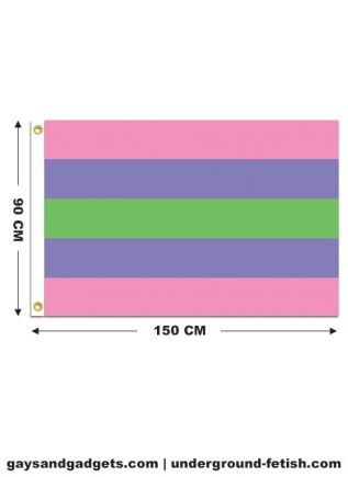 Flag Trigender Pride Printed 90 x 150 cm