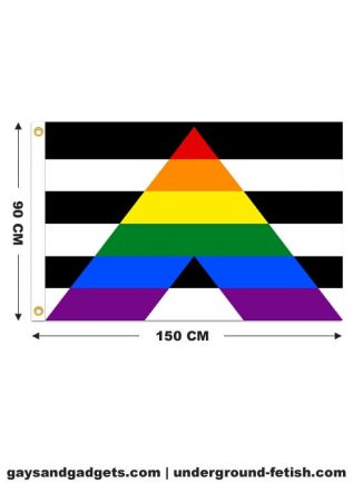 Flag Straight Ally Pride Printed 90 x 150 cm