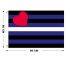Stitched Leather Pride Flag 60 x 90 cm