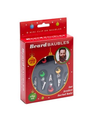 Beard Christmas Baubles 9 pack