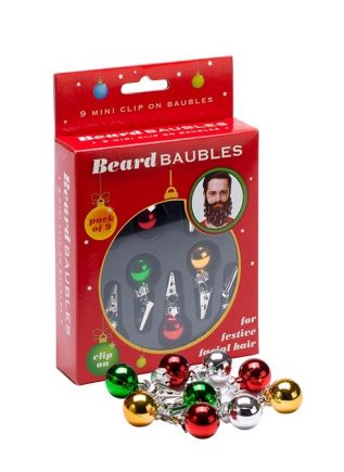 Beard Christmas Baubles 9 pack