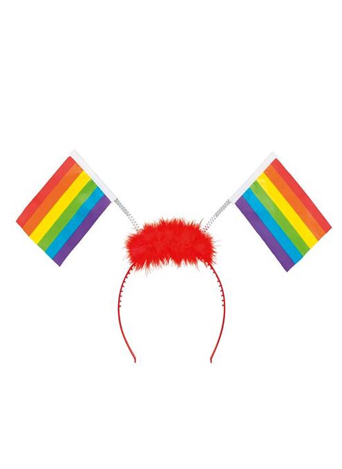 Springy Rainbow Flag Hairband