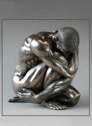 Parastone Statue Man Squatting Large