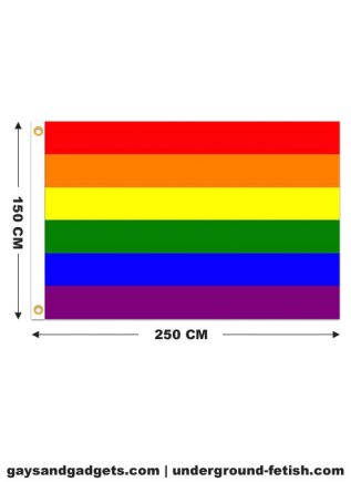 Rainbow Flag Stitched 150 x 250 cm