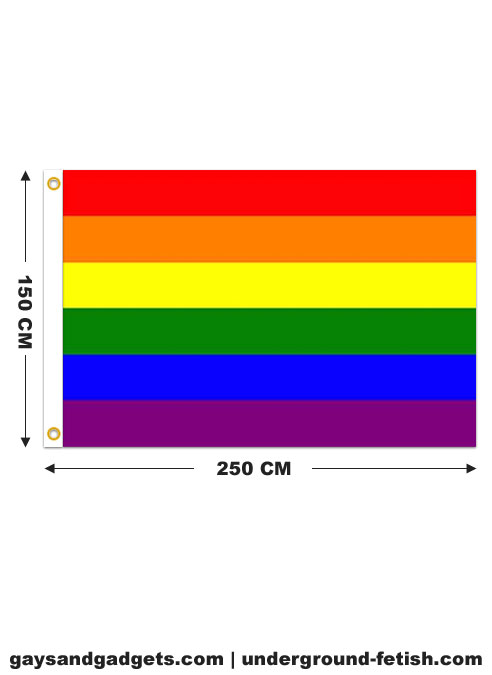 Rainbow Flag Stitched 150 x 250 cm