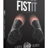 Fist It Short Latex Gloves Pair Black
