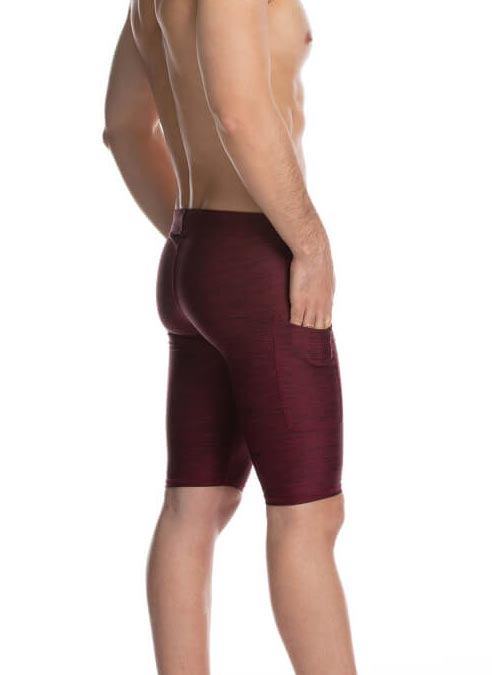 Gigo Pockcell Short Leggings Wine Red 