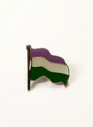 Pride Pin Wavy Genderqueer Flag