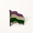 Pride Pin Wavy Genderqueer Flag
