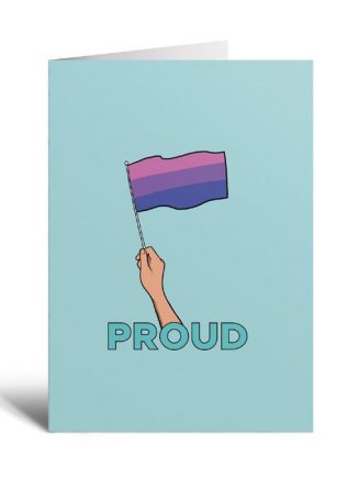 Studio Soph Card Proud Flag Bi