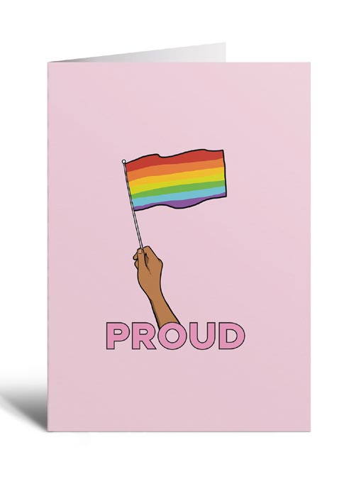 Studio Soph Card Proud Flag Rainbow