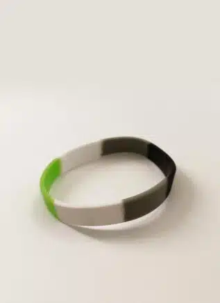 Agender Pride Silicone Bracelet Tie-Dye