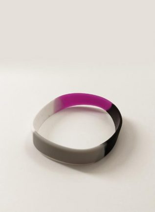 Asexual Pride Silicone Bracelet Tie-Dye