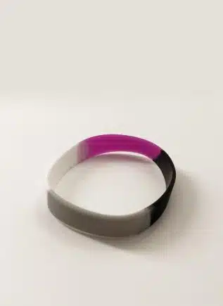 Asexual Pride Silicone Bracelet Tie-Dye
