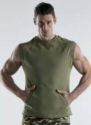 CODE 22 Force Sweat Top Khaki Small
