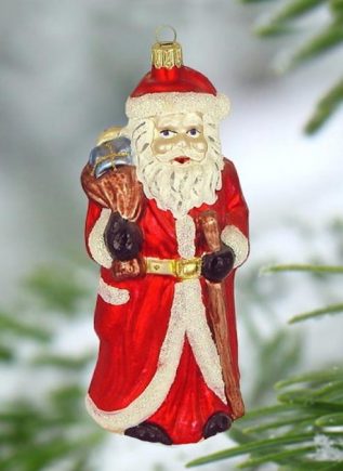 Haberland Large Santa Claus Christmas Ornament - 22
