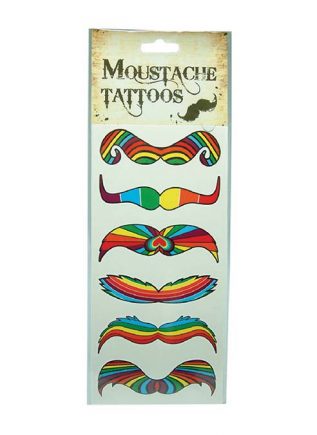 Pride Moustache Tattoos
