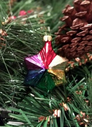 Haberland Rainbow Star Christmas Ornament - 21