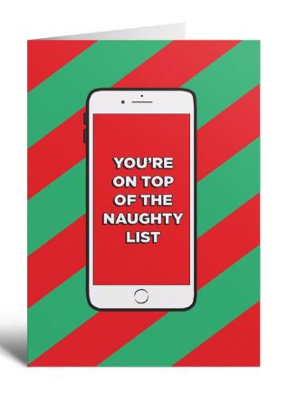 Studio Soph Christmas Card Naughty List