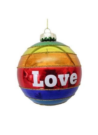 December Diamonds Rainbow Love Ornament